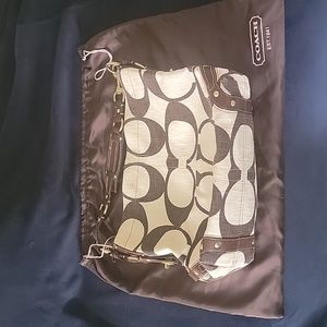 Coach Carly Canvas Shoulder Bag